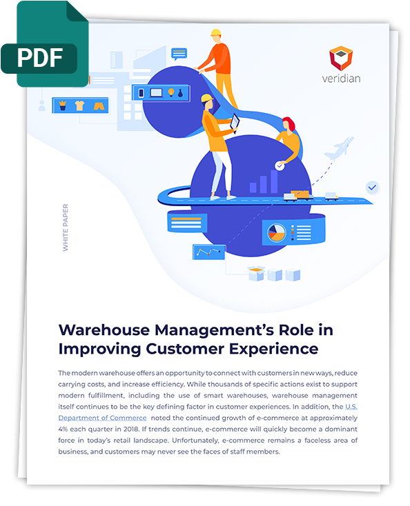 Warehouse Management's Role in Improving Customer Experience veridian-whitepaper-pdf-cover